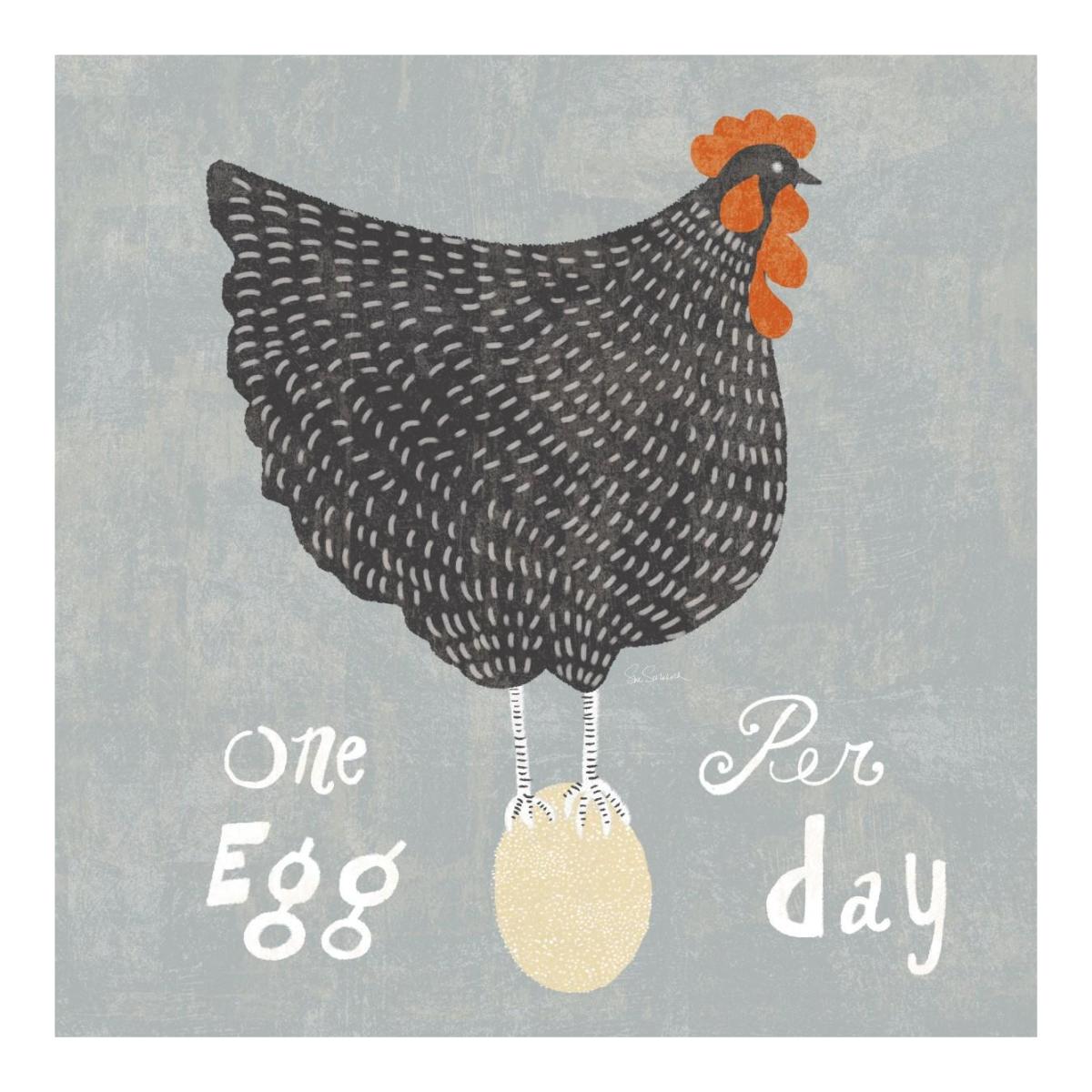 Fresh Eggs I -Paper Art-20"x20"