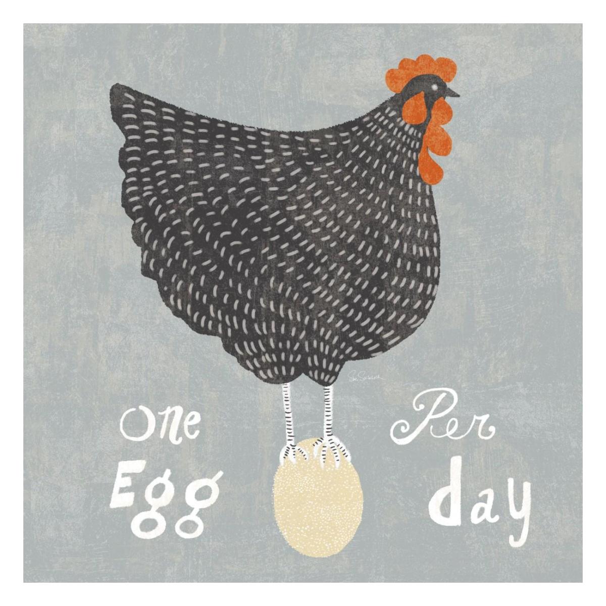 Fresh Eggs I -Paper Art-26"x26"