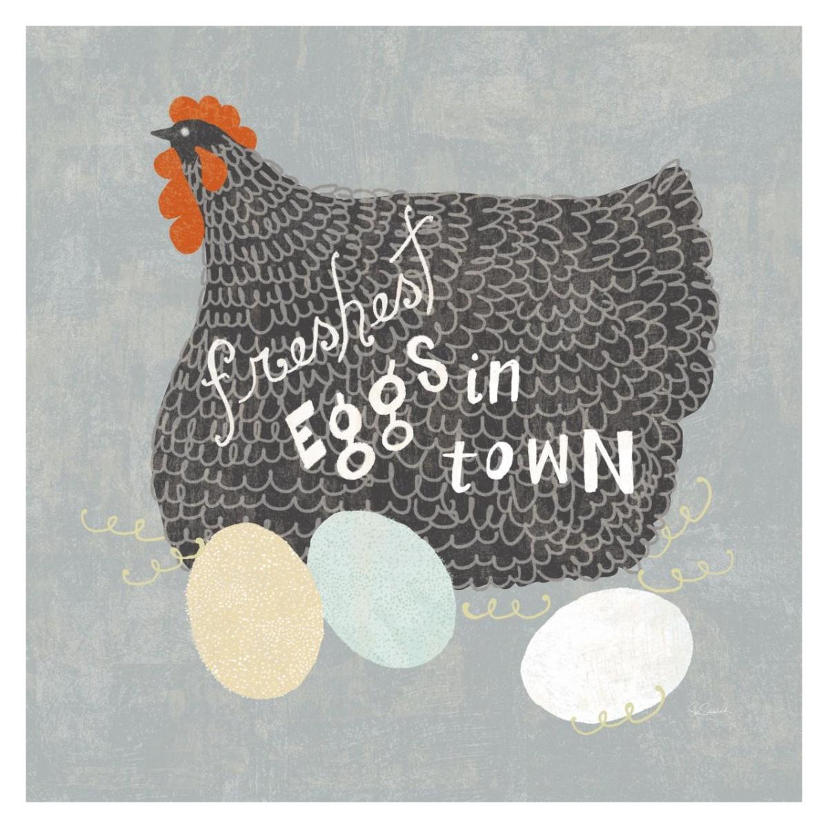 Fresh Eggs II -Paper Art-32"x32"