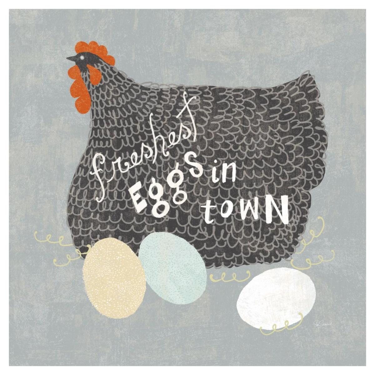 Fresh Eggs II -Paper Art-42"x42"