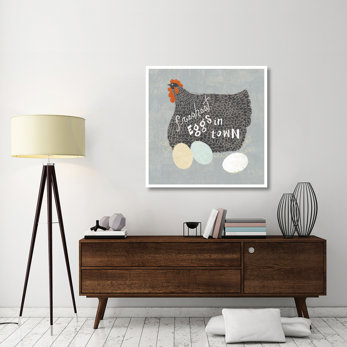 Fresh Eggs II -Paper Art-42&quotx42"