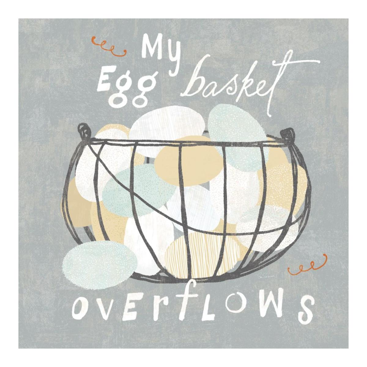 Fresh Eggs III -Paper Art-20"x20"