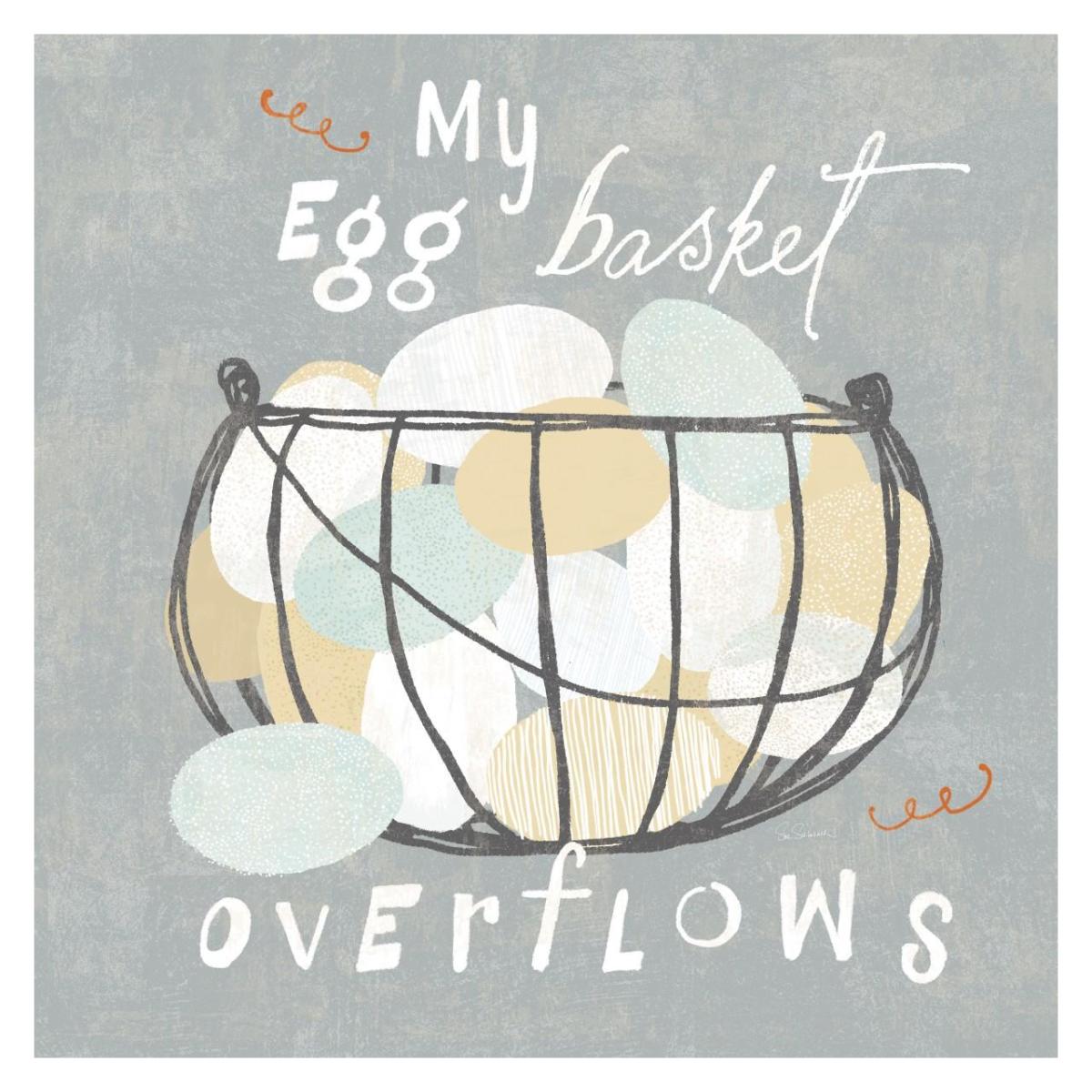 Fresh Eggs III -Paper Art-32"x32"