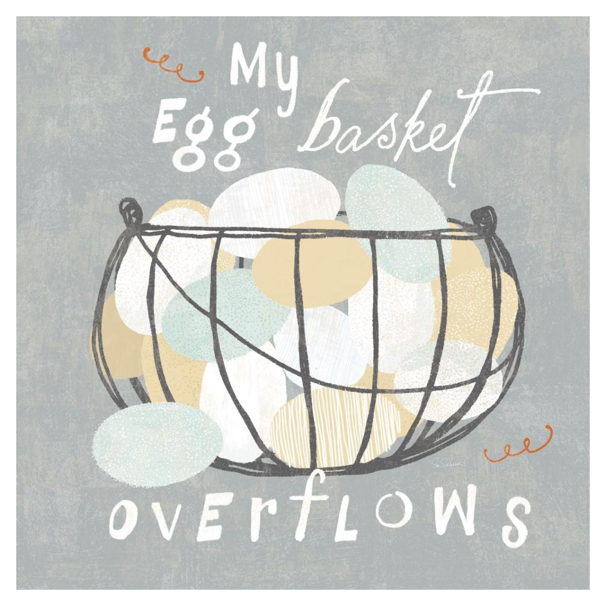 Fresh Eggs III -Paper Art-38"x38"