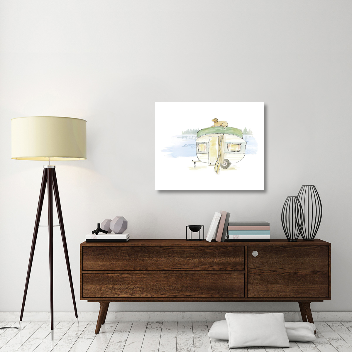 Lakeside Days II -Paper Art-37&quotx30"
