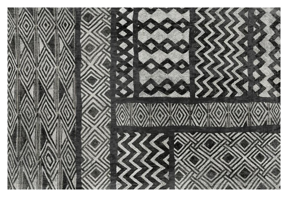 Kuba Abstract BW -Paper Art-20"x14"