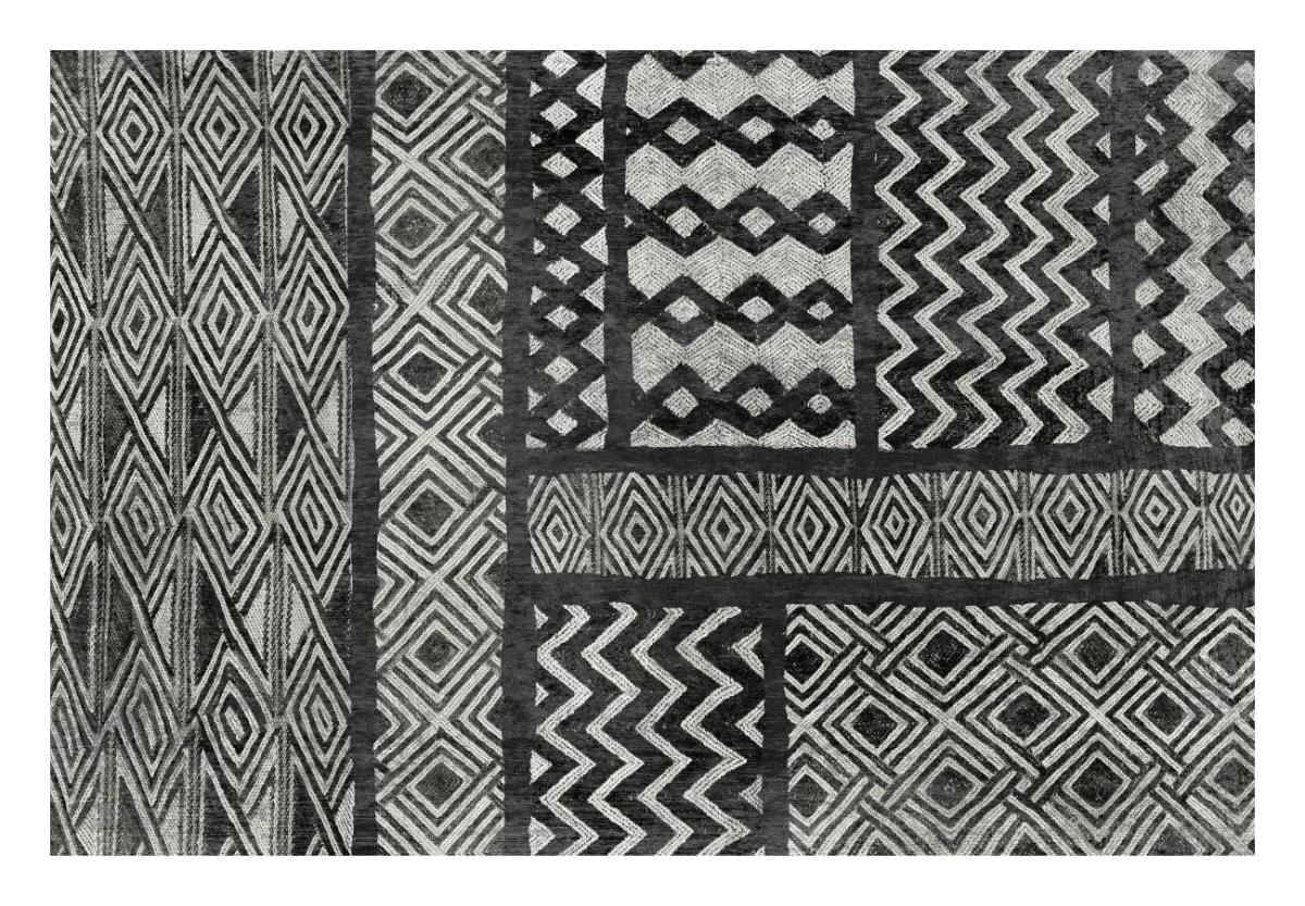 Kuba Abstract BW -Paper Art-26"x18"