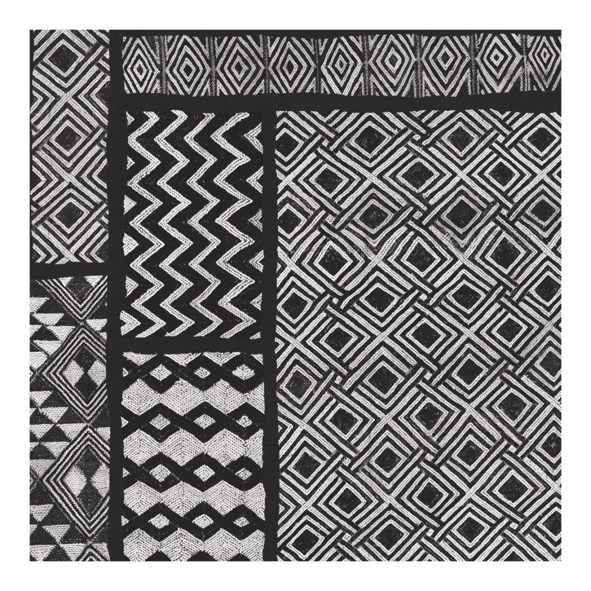 Kuba Abstract I BW -Paper Art-20"x20"