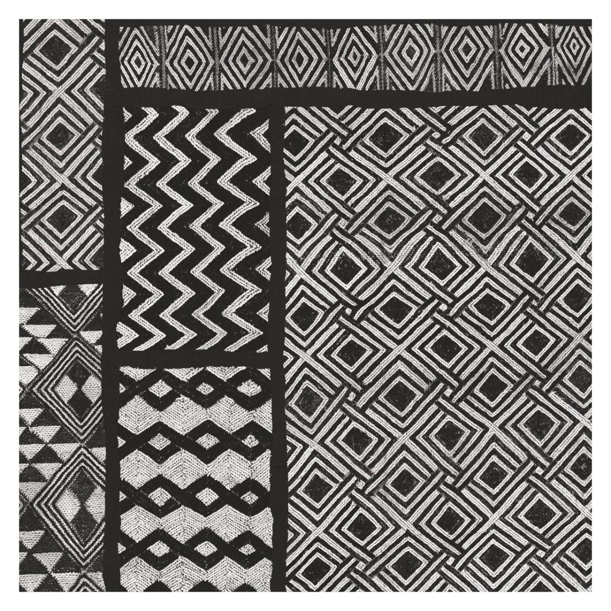 Kuba Abstract I BW -Paper Art-32"x32"