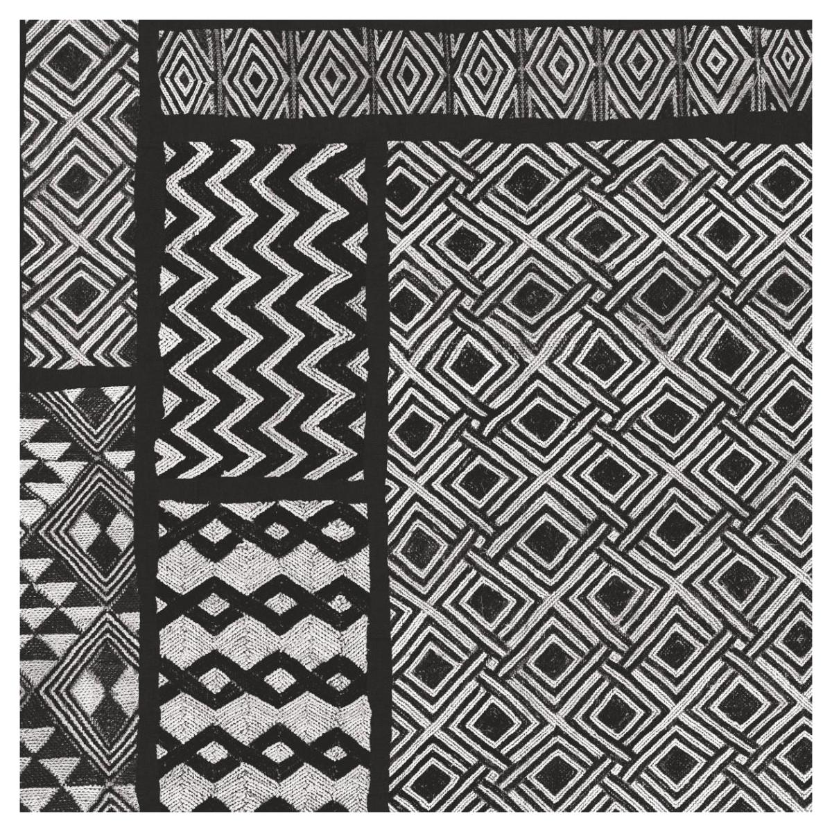 Kuba Abstract I BW -Paper Art-42"x42"
