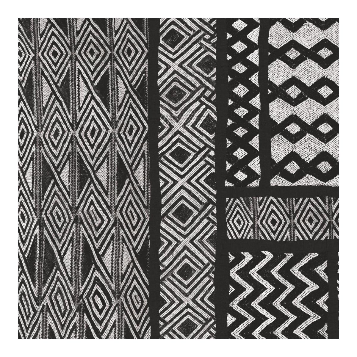 Kuba Abstract II BW -Paper Art-20"x20"