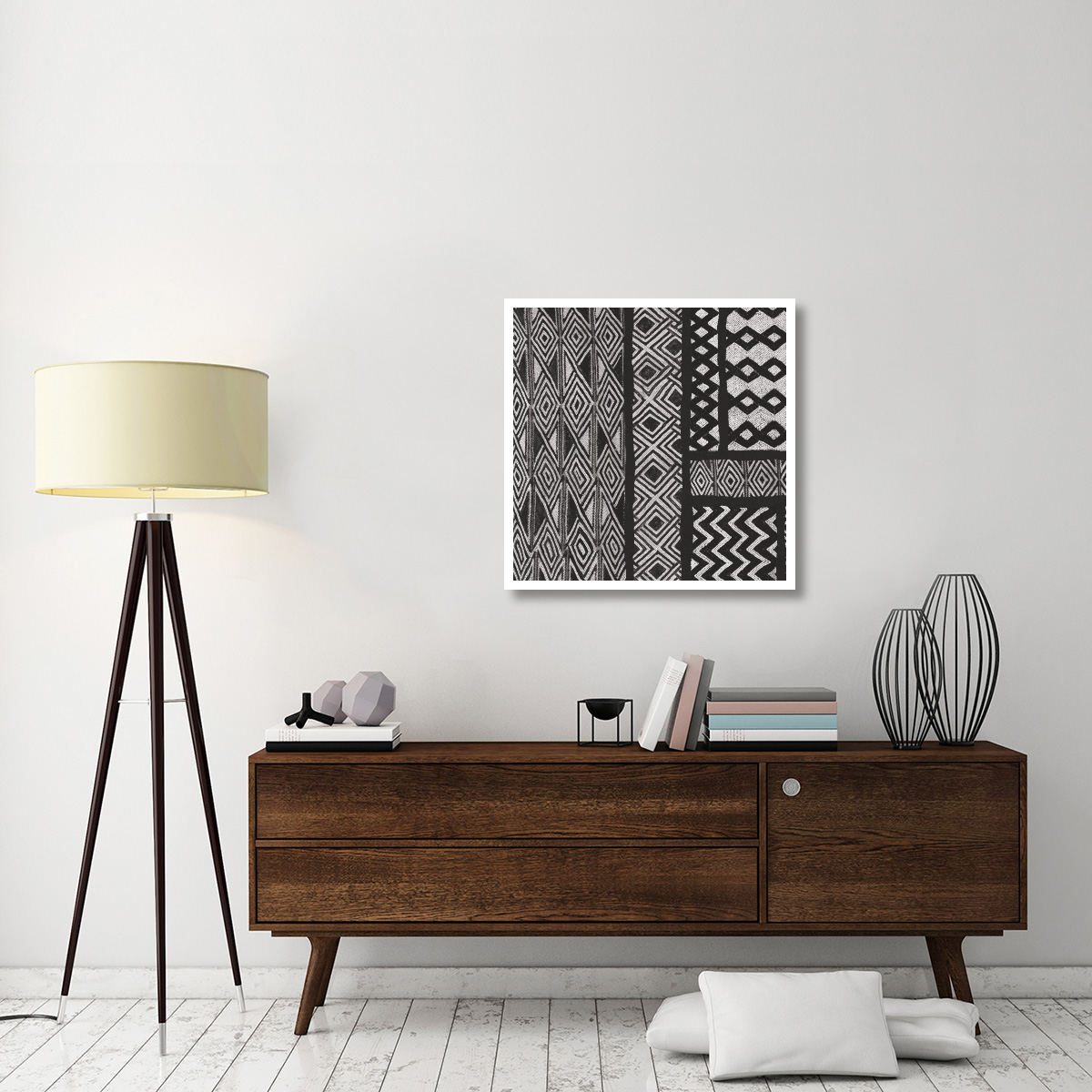 Kuba Abstract II BW -Paper Art-32&quotx32"