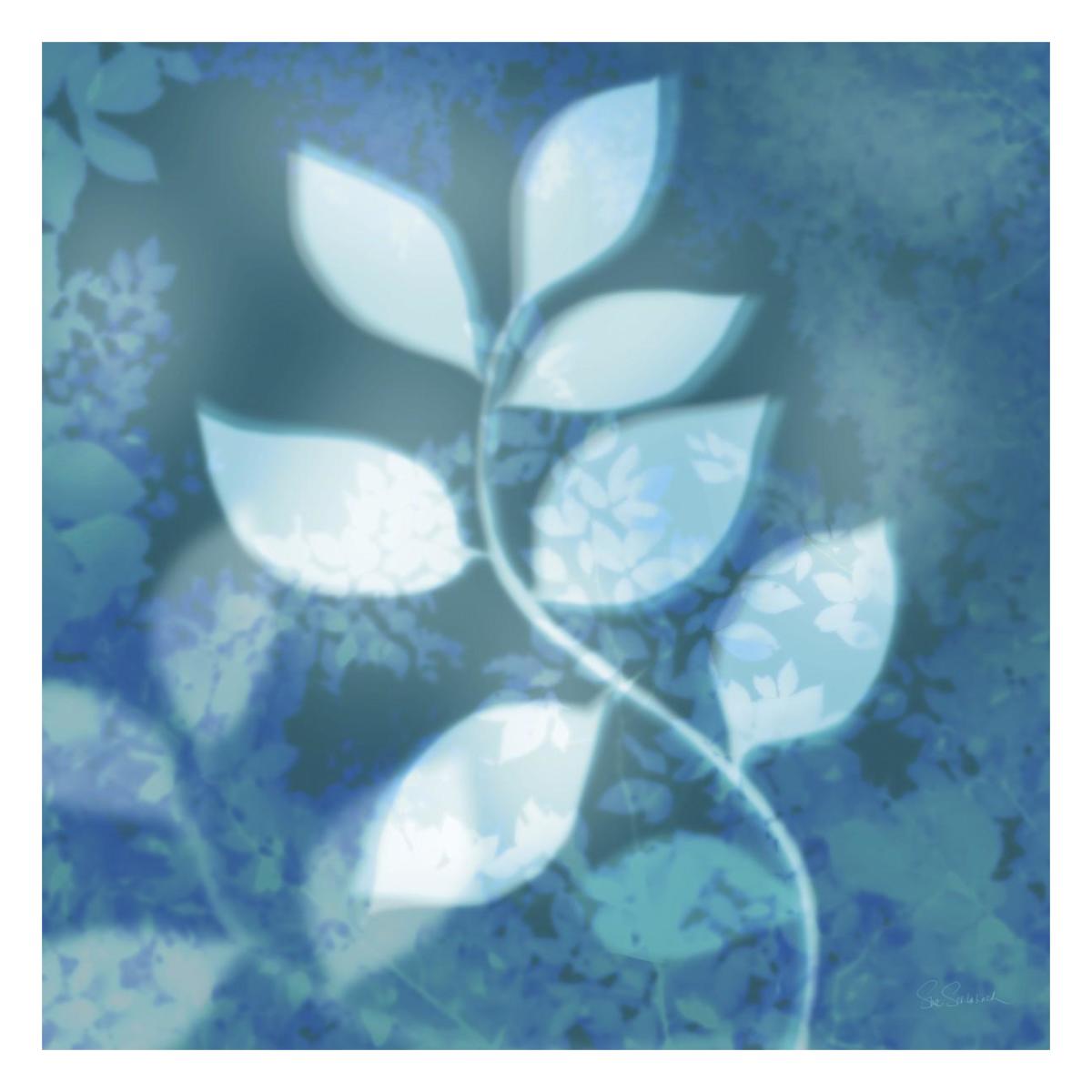 Ink Leaves II -Paper Art-26"x26"