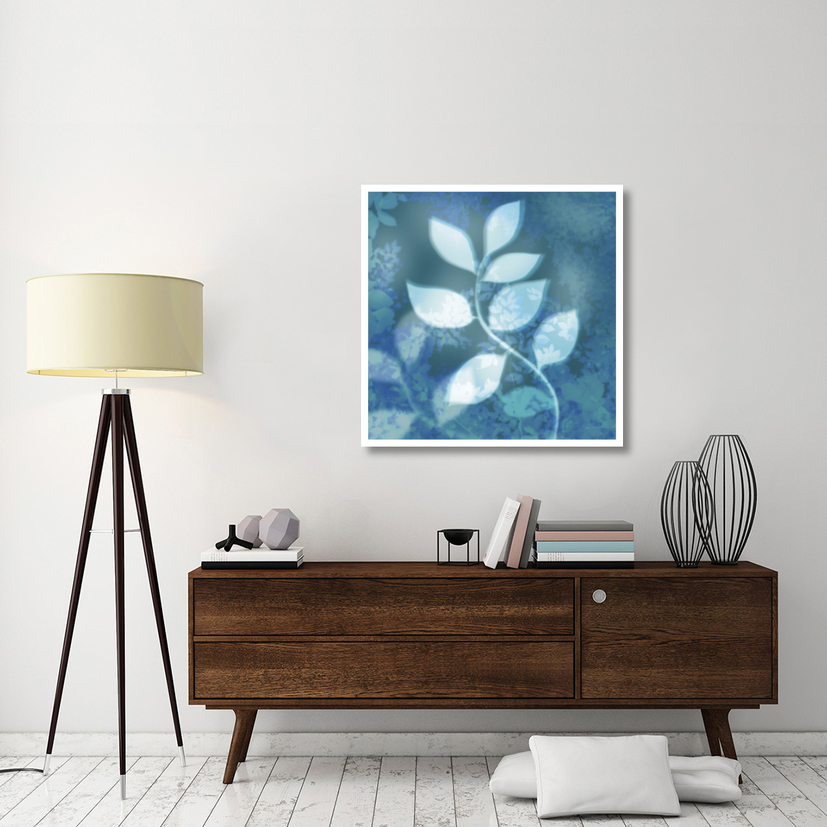 Ink Leaves II -Paper Art-38&quotx38"