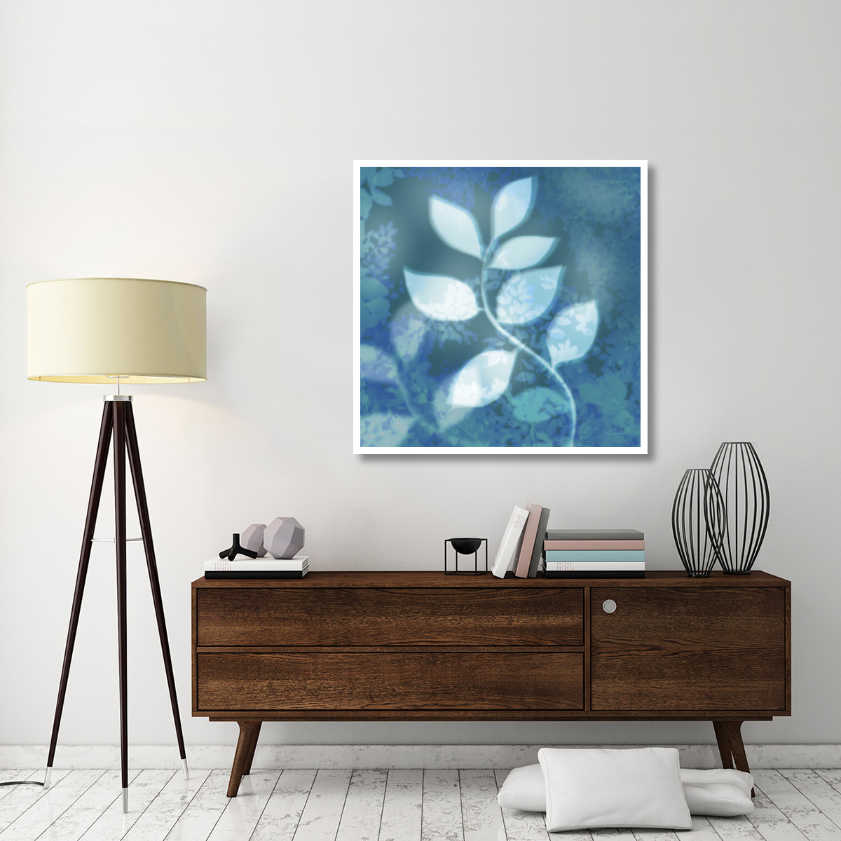Ink Leaves II -Paper Art-42&quotx42"