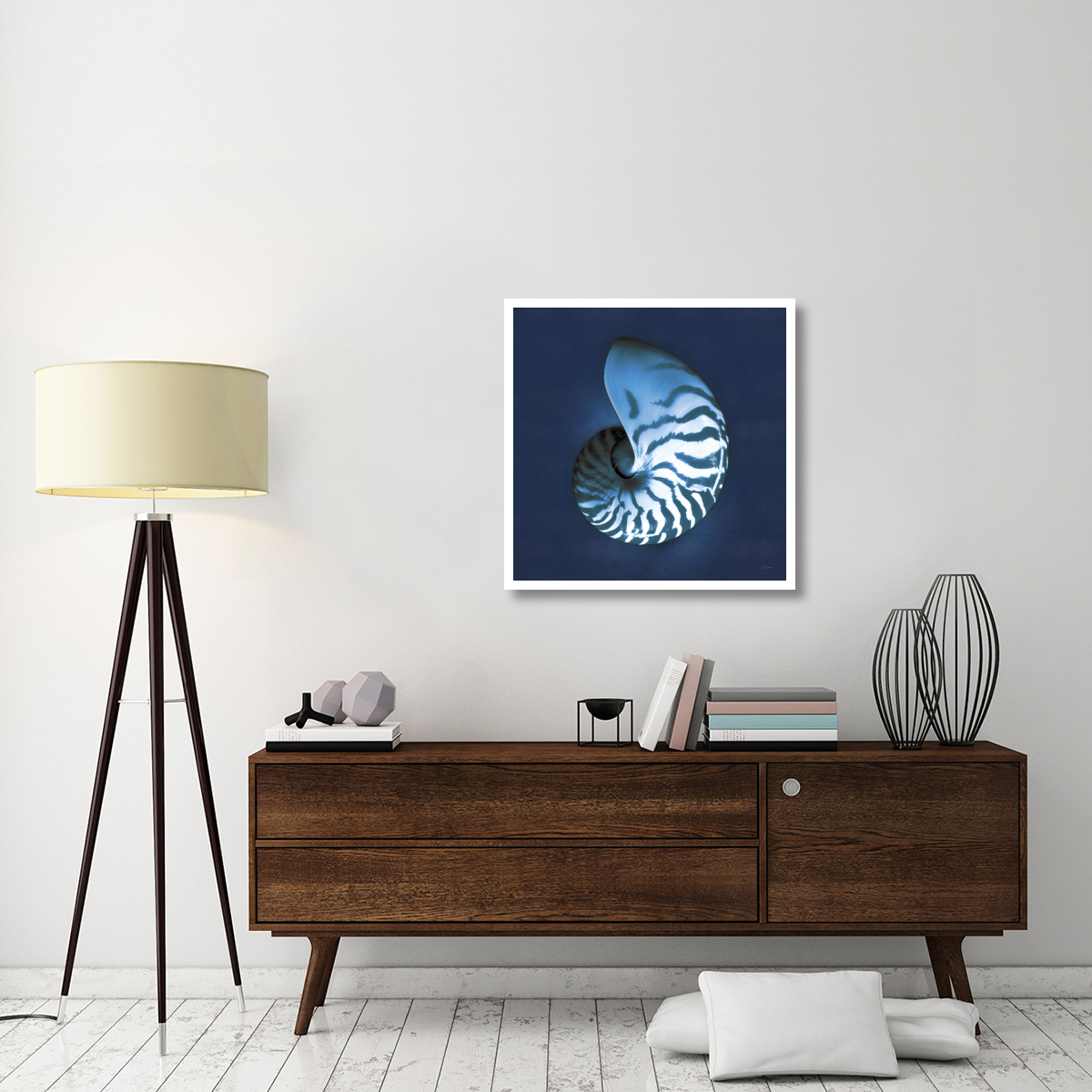 Cyanotype Sea I -Paper Art-32&quotx32"