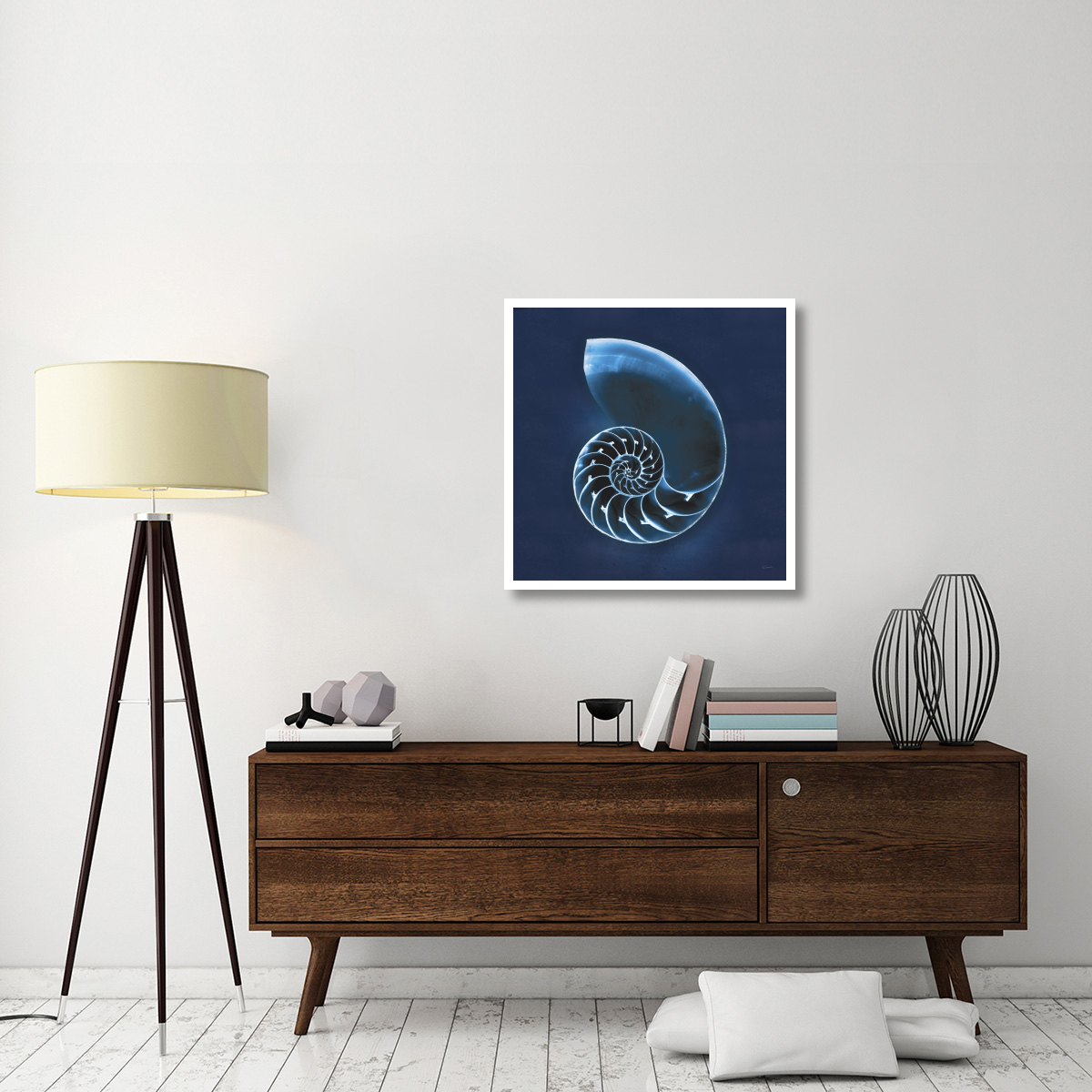 Cyanotype Sea II -Paper Art-32&quotx32"