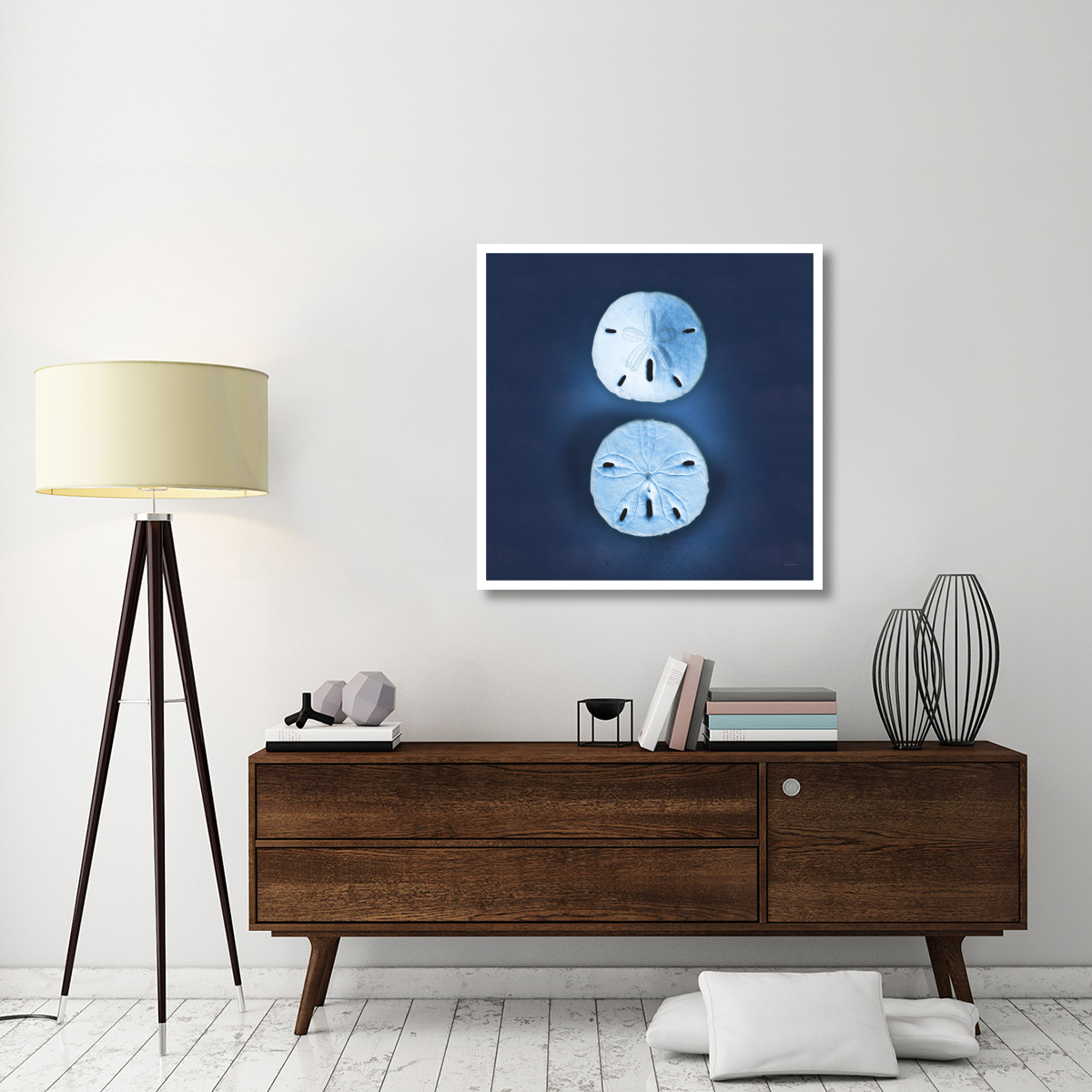 Cyanotype Sea IV -Paper Art-38&quotx38"
