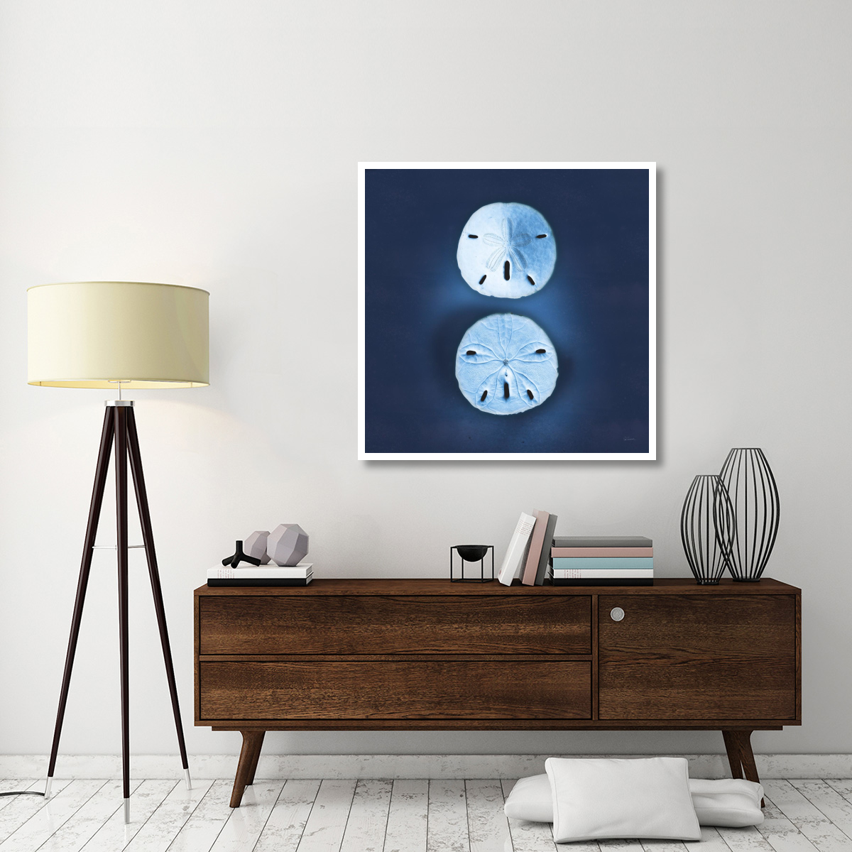 Cyanotype Sea IV -Paper Art-42&quotx42"