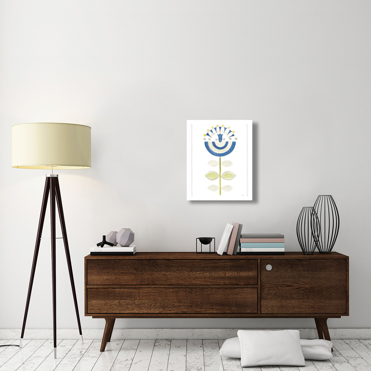 Hygge Flowers III -Paper Art-22&quotx26"