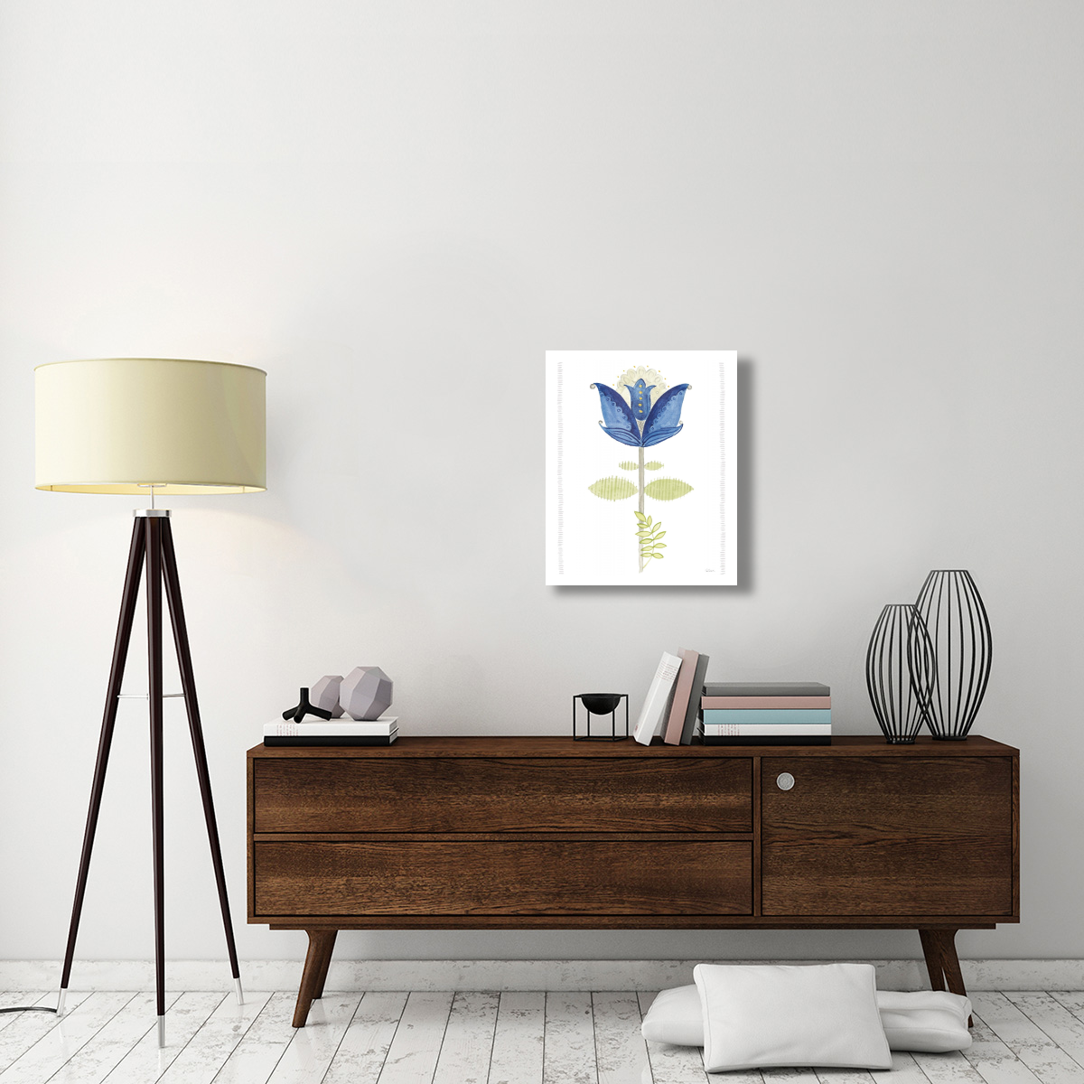Hygge Flowers IV -Paper Art-22&quotx26"