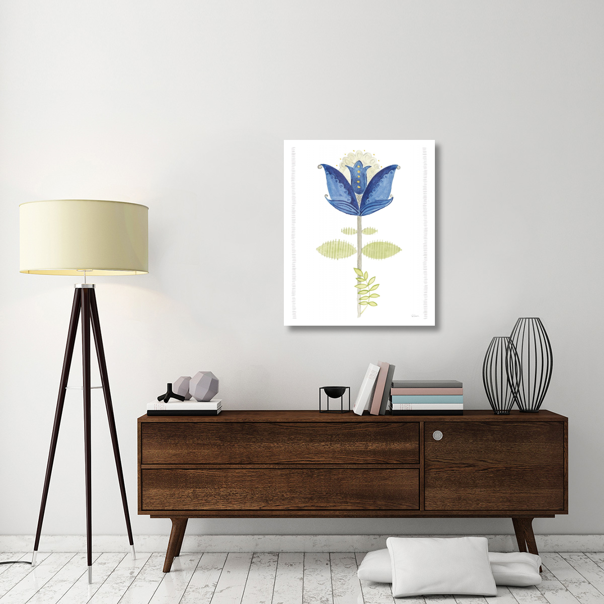 Hygge Flowers IV -Paper Art-30&quotx37"