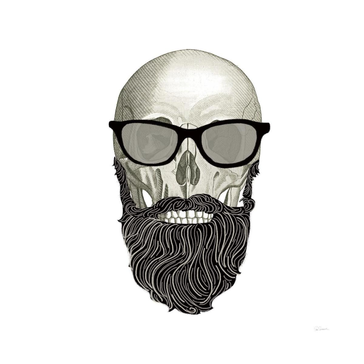 Hipster Skull I -Paper Art-20"x20"