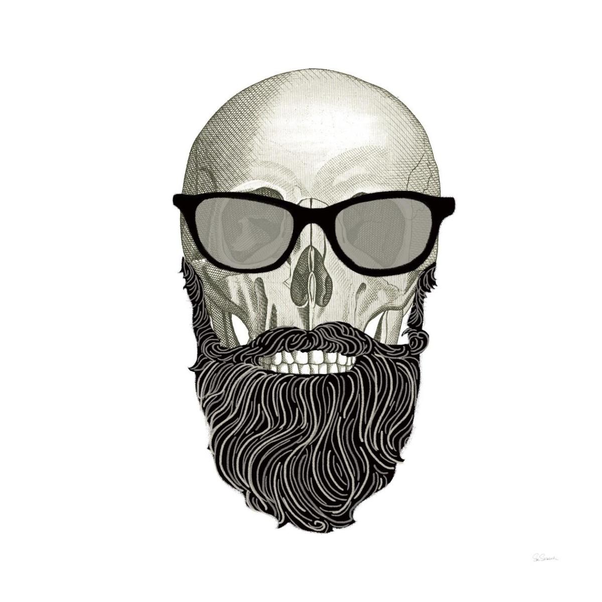 Hipster Skull I -Paper Art-42"x42"