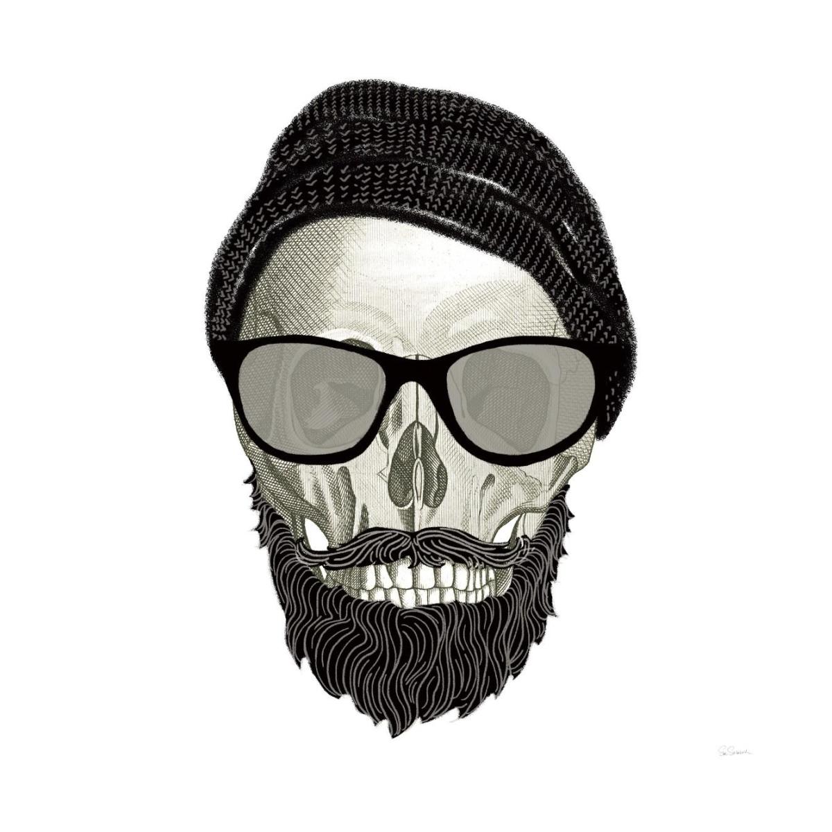 Hipster Skull II -Paper Art-20"x20"