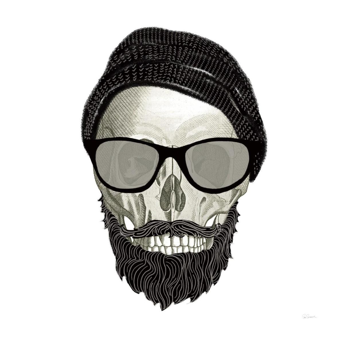 Hipster Skull II -Paper Art-32"x32"