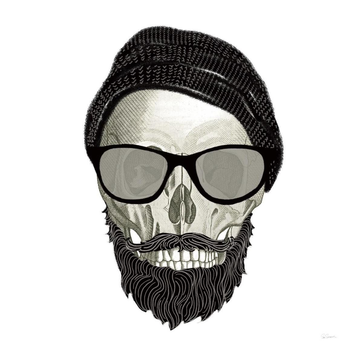 Hipster Skull II -Paper Art-42"x42"