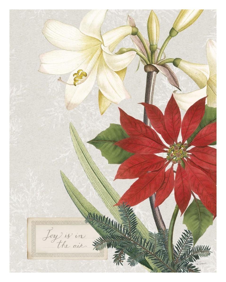 Joyful Tidings II -Paper Art-24"x30"