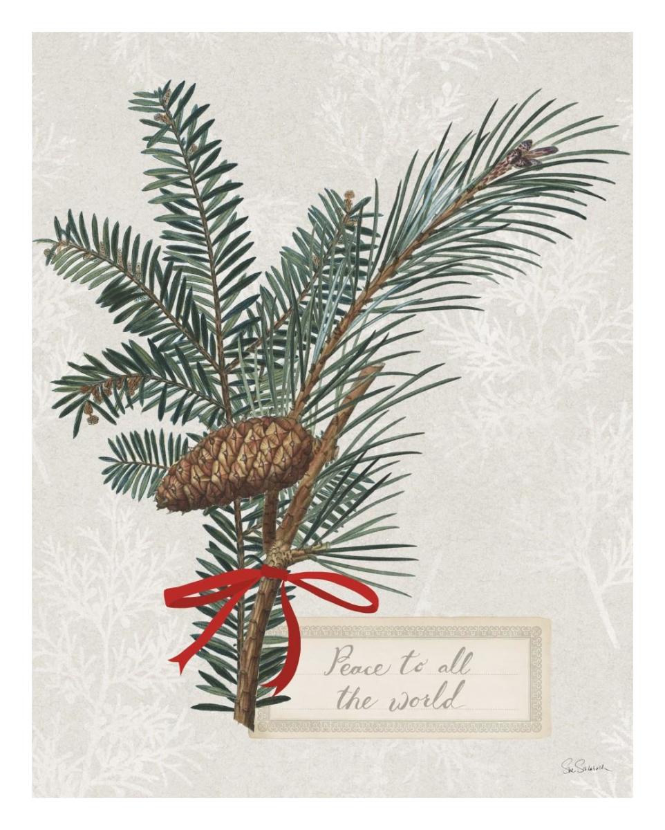 Joyful Tidings IV -Paper Art-22"x26"