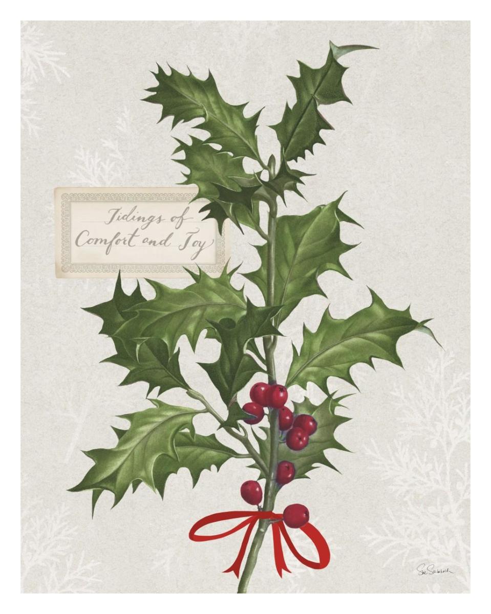 Joyful Tidings VI -Paper Art-24"x30"