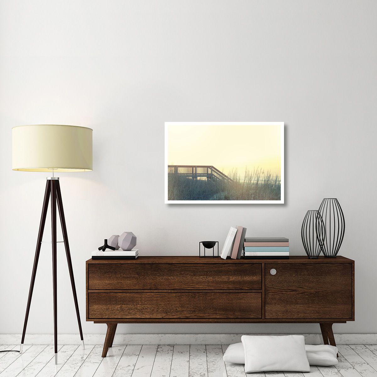 Boardwalk to the Beach -Paper Art-38&quotx26"