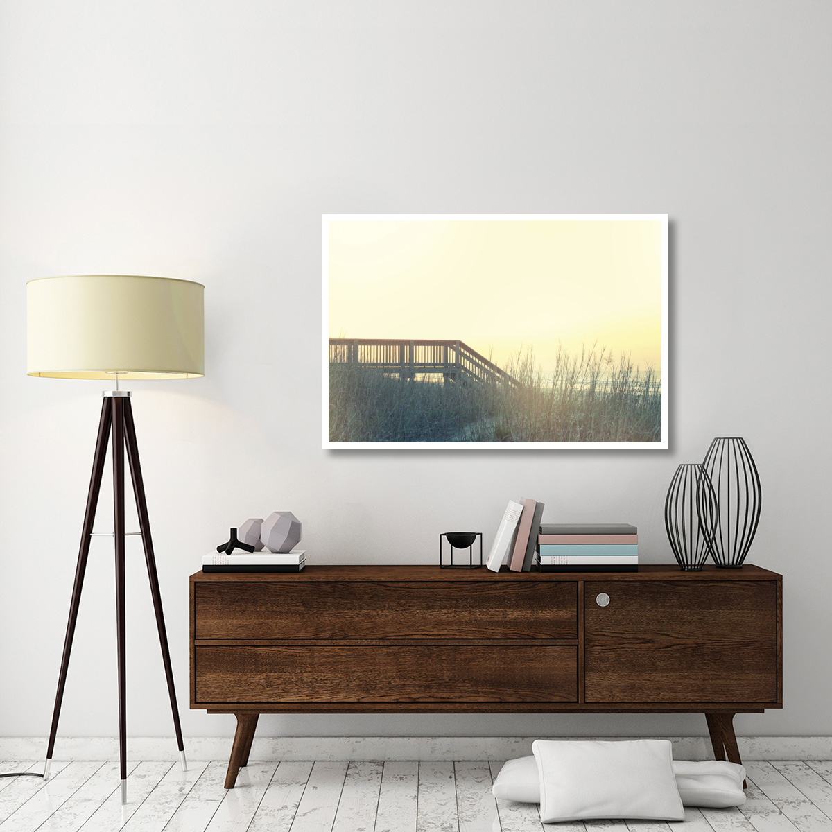 Boardwalk to the Beach -Paper Art-50&quotx34"