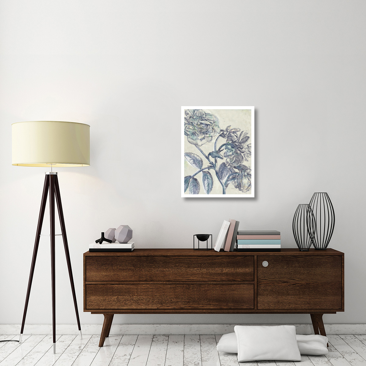 Belle Fleur I -Paper Art-24&quotx30"