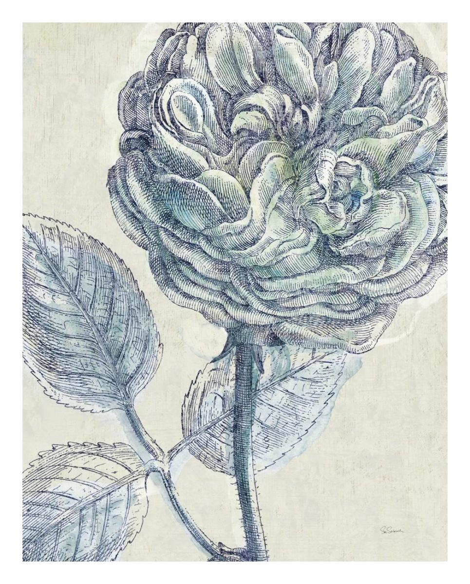 Belle Fleur III -Paper Art-22"x26"