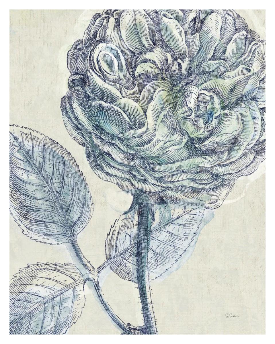 Belle Fleur III -Paper Art-30"x37"