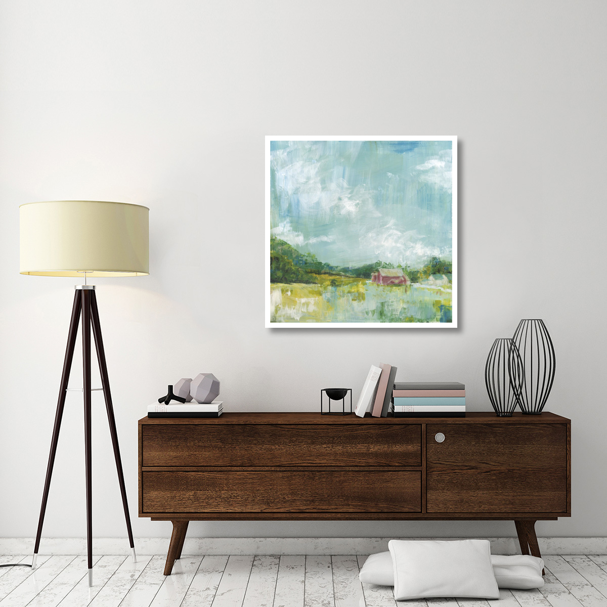 Horizon Farm -Paper Art-38&quotx38"