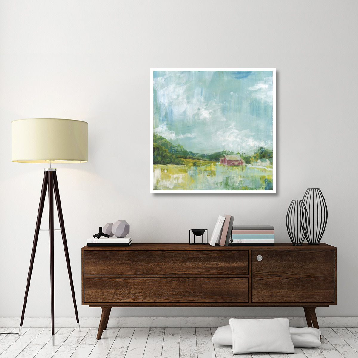 Horizon Farm -Paper Art-42&quotx42"