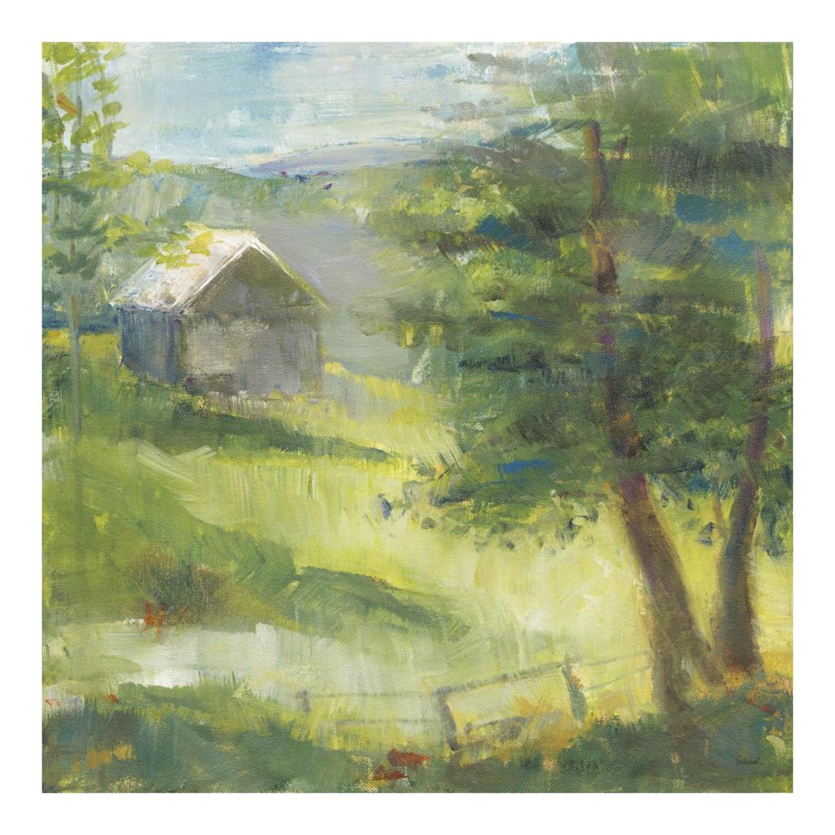 Gray Barn -Paper Art-20"x20"