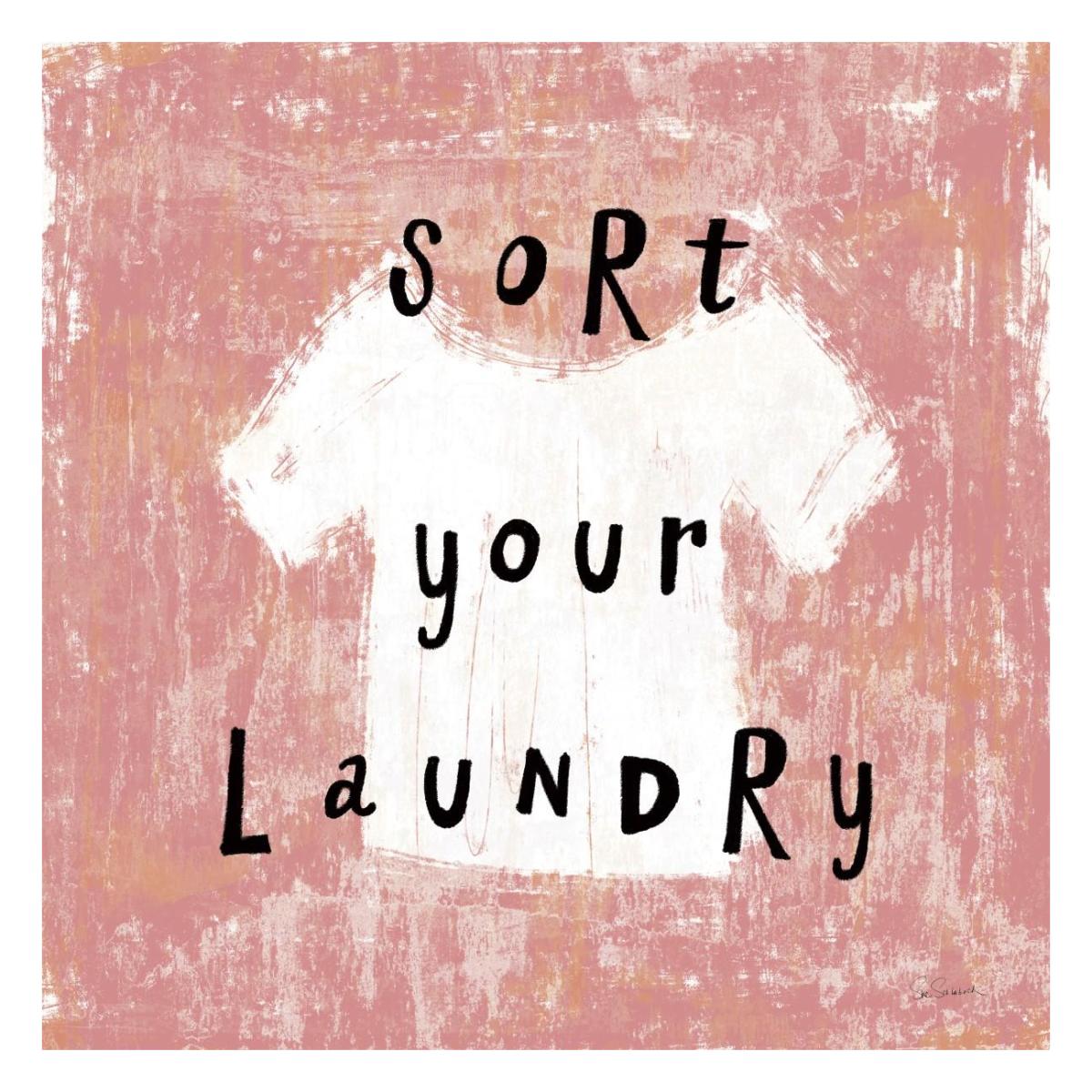 Laundry Rules III -Paper Art-26"x26"