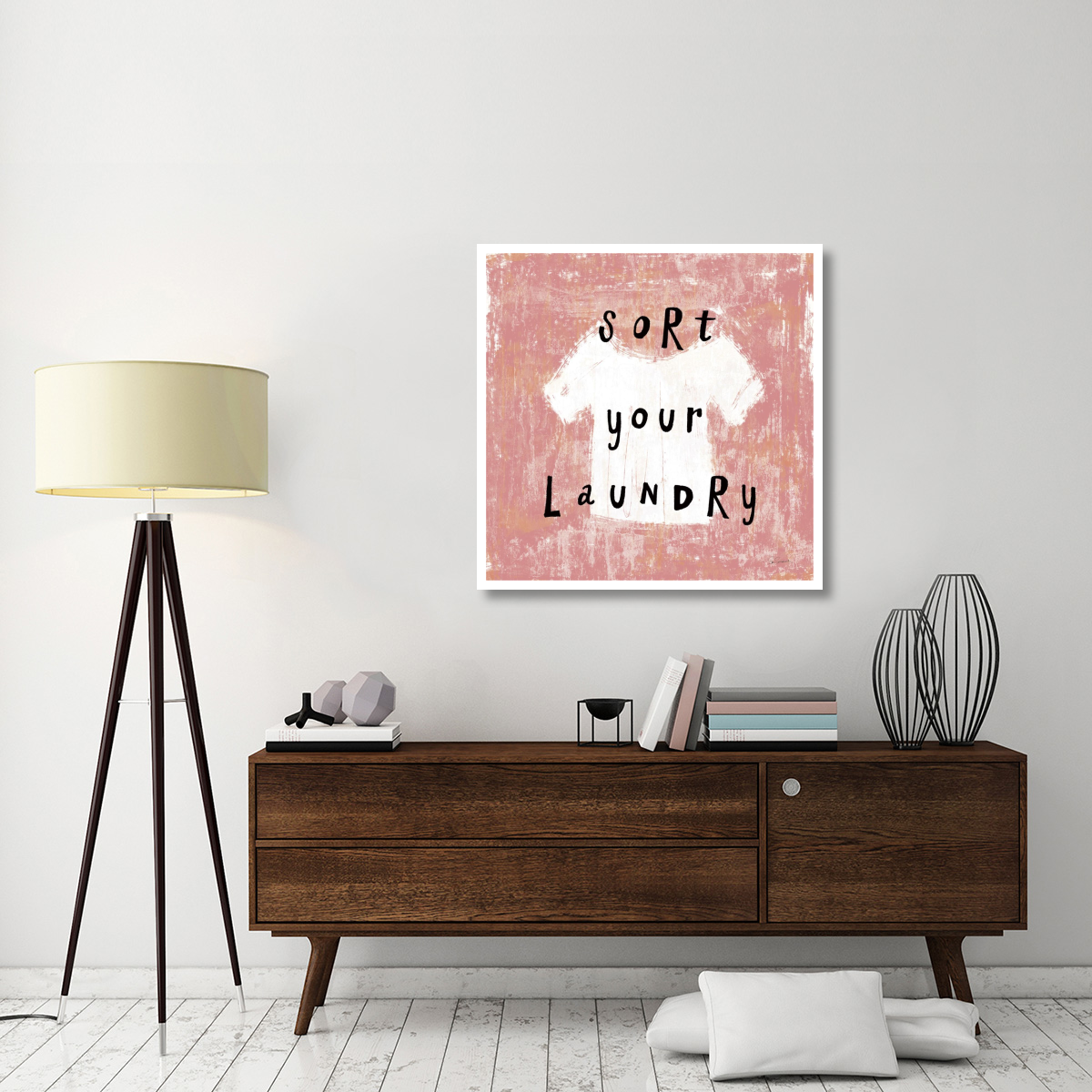 Laundry Rules III -Paper Art-38&quotx38"