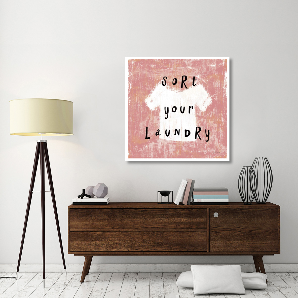 Laundry Rules III -Paper Art-42&quotx42"