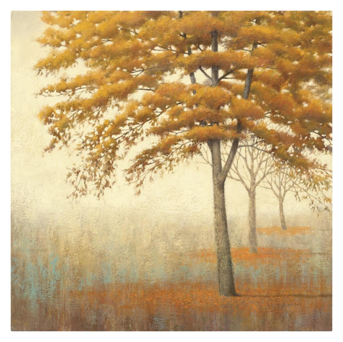 Autumn Trees I -Paper Art-32"x32"