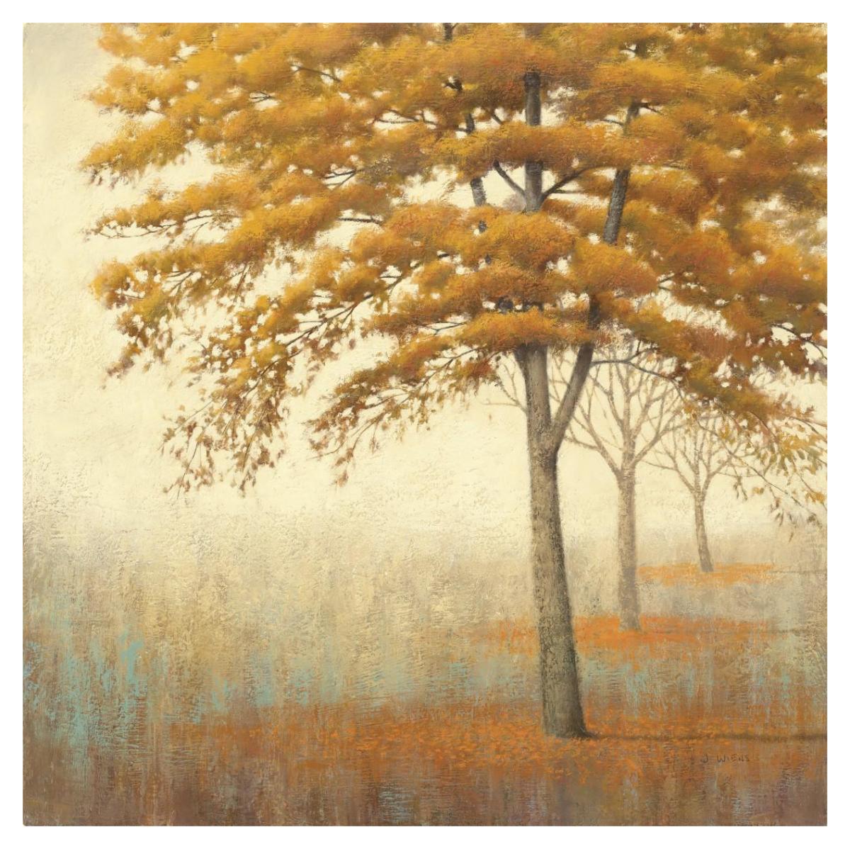 Autumn Trees I -Paper Art-38"x38"