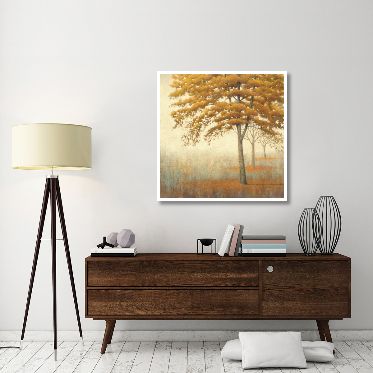 Autumn Trees I -Paper Art-42&quotx42"
