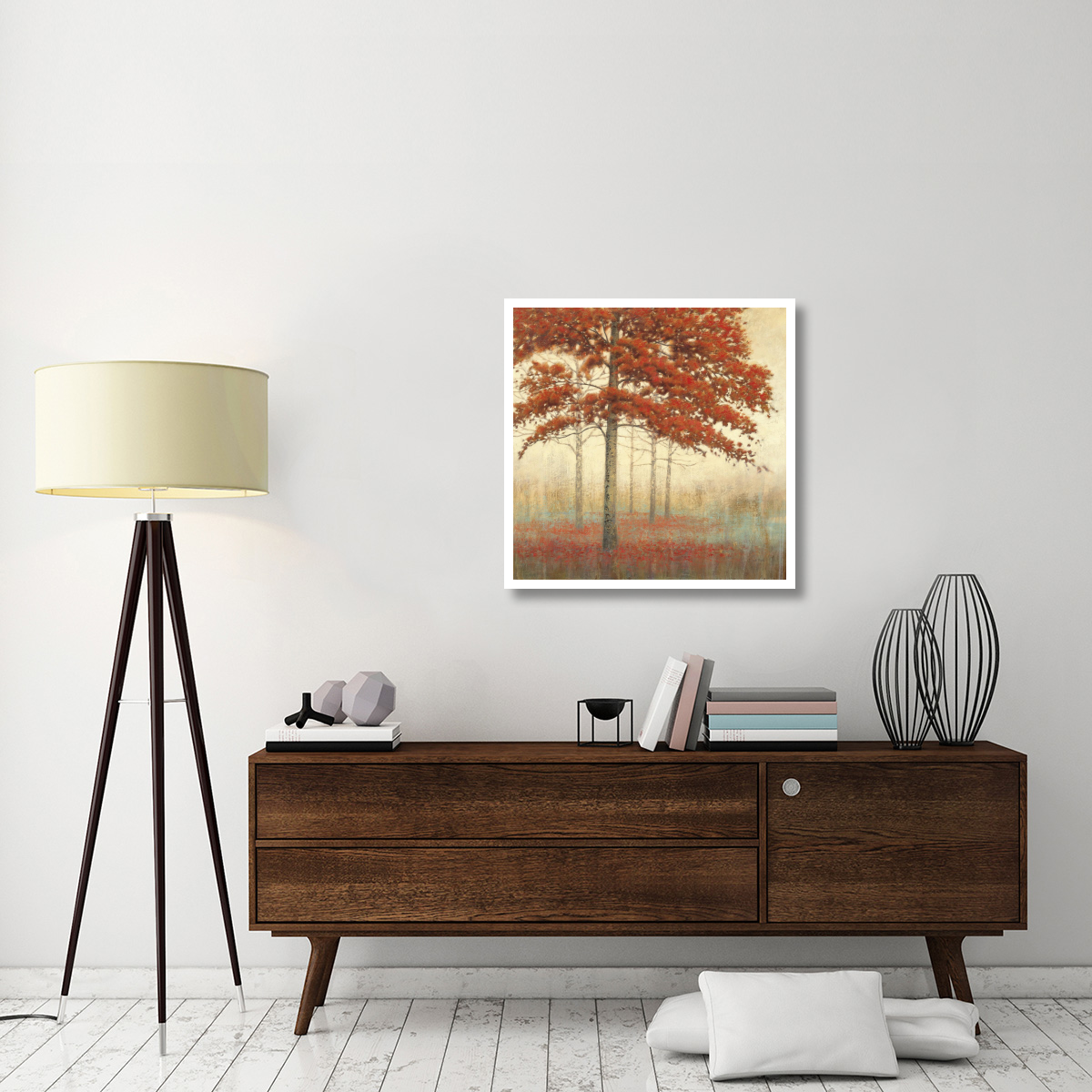 Autumn Trees II -Paper Art-32&quotx32"