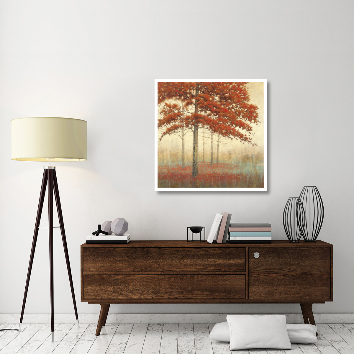 Autumn Trees II -Paper Art-38&quotx38"